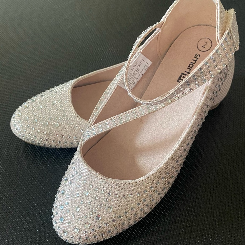 Girls pink dress flats